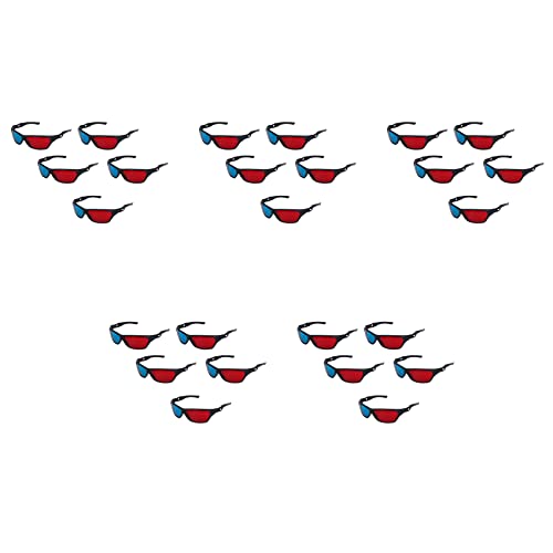 GREOHNMPAW 25X Rot und Blau Anaglyphen Dimensional 3D Vision Brille Fuer TV Movie DVD-Spiel GREOHNMPAW 25X Rot und Blau Anaglyphen Dimensional 3D Vision Brille Fuer TV Movie DVD-Spiel von GREOHNMPAW
