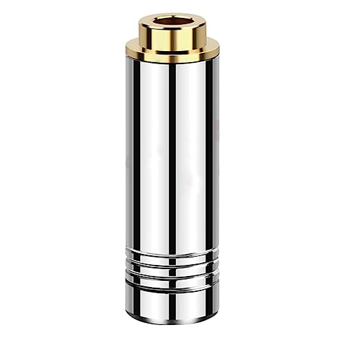 GREOHNMPAW 2X Buchse Audio Stecker Symmetrischer Stereo Kopfhörer 4,4 mm 5 Poliger Metall Adapter Kabel Anschluss für Kopfhörer Silber GREOHNMPAW 2X Buchse Audio Stecker Symmetrischer Stereo Kopfhörer 4,4 mm 5 Poliger Metall Adapter Kabel Anschluss für Kopfhörer Silber von GREOHNMPAW