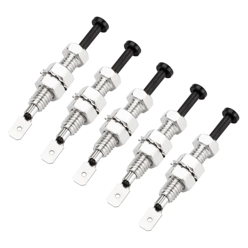 5PCS Hood Door Pin Switch 8MM Car Auto Trunk Adjustable Alarm Security ON Off Momentary 20A 12VDC von GRHZJOQS