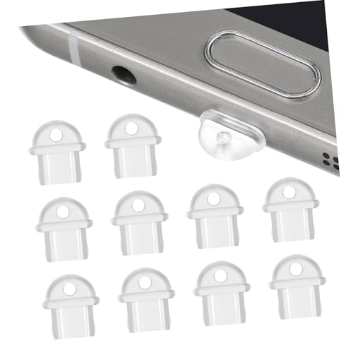 GRIRIW 10st Staubstopfen Korb Mit Deckel Rund Rundbürste Zum Föhnen Telefon Liefert Port-steckersatz Favorisieren Aufkleber Seilkorbdeckel Handy Stecker Kabellos Stecker Für Mikrofon PVC von GRIRIW