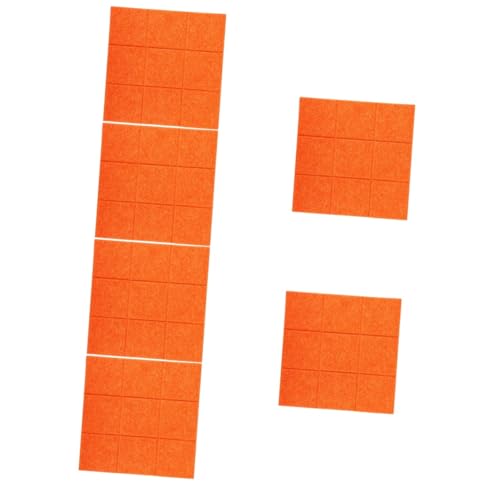 GRIRIW 6 Stück Filzwand Korktafel Buchstaben Für Pinnwände Filzpinnwände Für Wände Tafel Foto Weißer Filz Pinnwandrahmen Büro Korktafel Pinnwand Chemiefaser Orange von GRIRIW