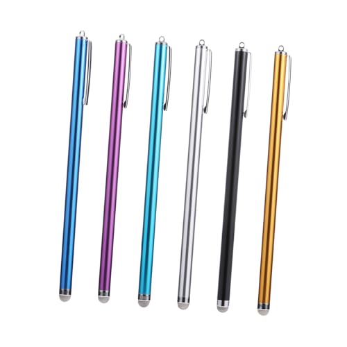 GRIRIW 6er Set Kapazitiver Stylus Stifte Für Touchscreen Geräte Universal Eingabestift Für Smartphones Und Tablets Ideal Für Präzise Eingaben Und Kreative Anwendungen von GRIRIW