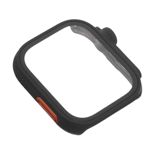 GRIRIW Bildschirmschutz Automatik-Bausatz unsichtbarer Kleiderbügel Spiegelsatz SmartWatch Schutz Beschützer beobachten Armbanduhr Schutz abnehmbare Uhrenabdeckung gehärtetes Glas Black von GRIRIW