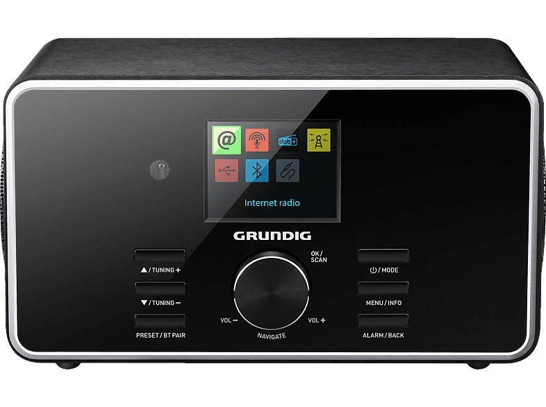 GRUNDIG DTR 5000 X Internetradio, FM, AM, DAB+, Internet Radio, DAB, Bluetooth, Schwarz von GRUNDIG