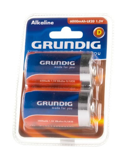 Grundig Alkaline Batterie (6000mAh, 1,5V, 2-er Pack) von GRUNDIG