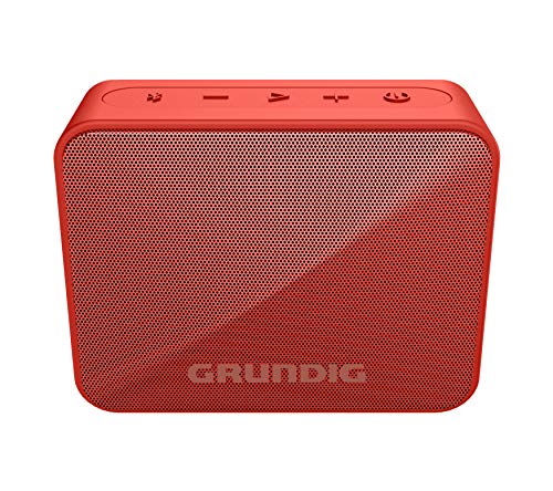 Grundig GBT Solo Red - Bluetooth Lautsprecher, 30 Meter Reichweite, mehr als 20 Std. Spielzeit, Rot von GRUNDIG