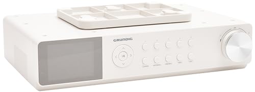 Grundig GKR1030 DKR 3000 BT DAB + WEB Küchenradio mit Bluetooth, DAB + Empfang und Internetradio Weiß von GRUNDIG
