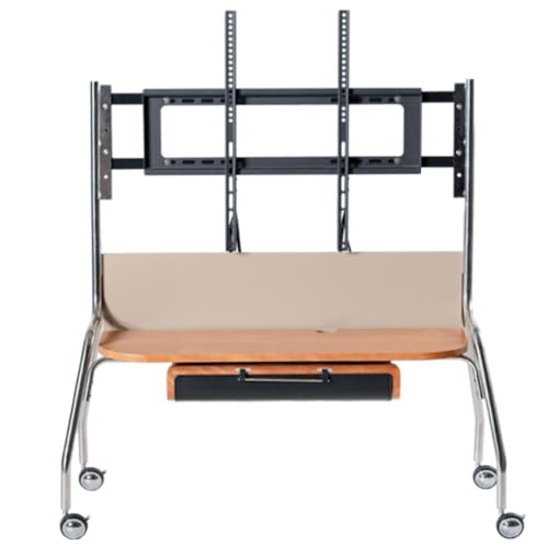 Fernsehgerüst, höhenverstellbarer Fernsehgerüst, Rollender TV-Ständer Mobiler TV-Wagen auf Rädern TV-Ständer for 55 bis 85 Zoll TV-Boden-TV-Wagenständer Fernsehgerüst, höhenverstellbarer Fernsehgerüst, Rollender TV-Ständer Mobiler TV-Wagen auf Rädern TV-Ständer for 55 bis 85 Zoll TV-Boden-TV-Wagenständer von GSHUPIOU