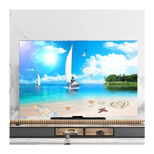 GSJNHY TV-Abdeckung, Staubschutz, Handtuch, 116 x 67 cm, zum Aufhängen, LCD-Abdeckung, verschiedene Größen, universelle Dekoration für Außenfernseher (1,4 - 50 Zoll) von GSJNHY