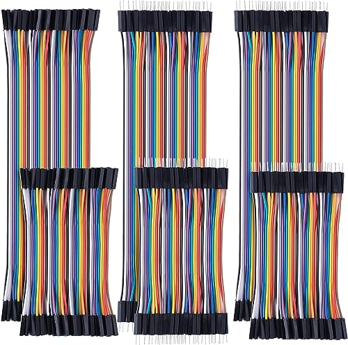 GTIWUNG 6 Stück 40Pin Jumper Wire Kabel, Breadboard Ribbon Cables, 10cm & 20cm Female-Female/Male-Female/Male-Male Steckbrücken Kabel 24AWG Drahtbrücken für Arduino und Raspberry Pi Breadboard GTIWUNG 6 Stück 40Pin Jumper Wire Kabel, Breadboard Ribbon Cables, 10cm & 20cm Female-Female/Male-Female/Male-Male Steckbrücken Kabel 24AWG Drahtbrücken für Arduino und Raspberry Pi Breadboard von GTIWUNG