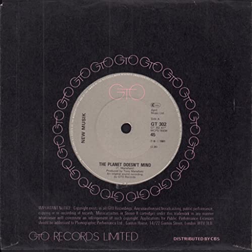 The Planet Doesn't Mind - UK 12" vinyl von GTO
