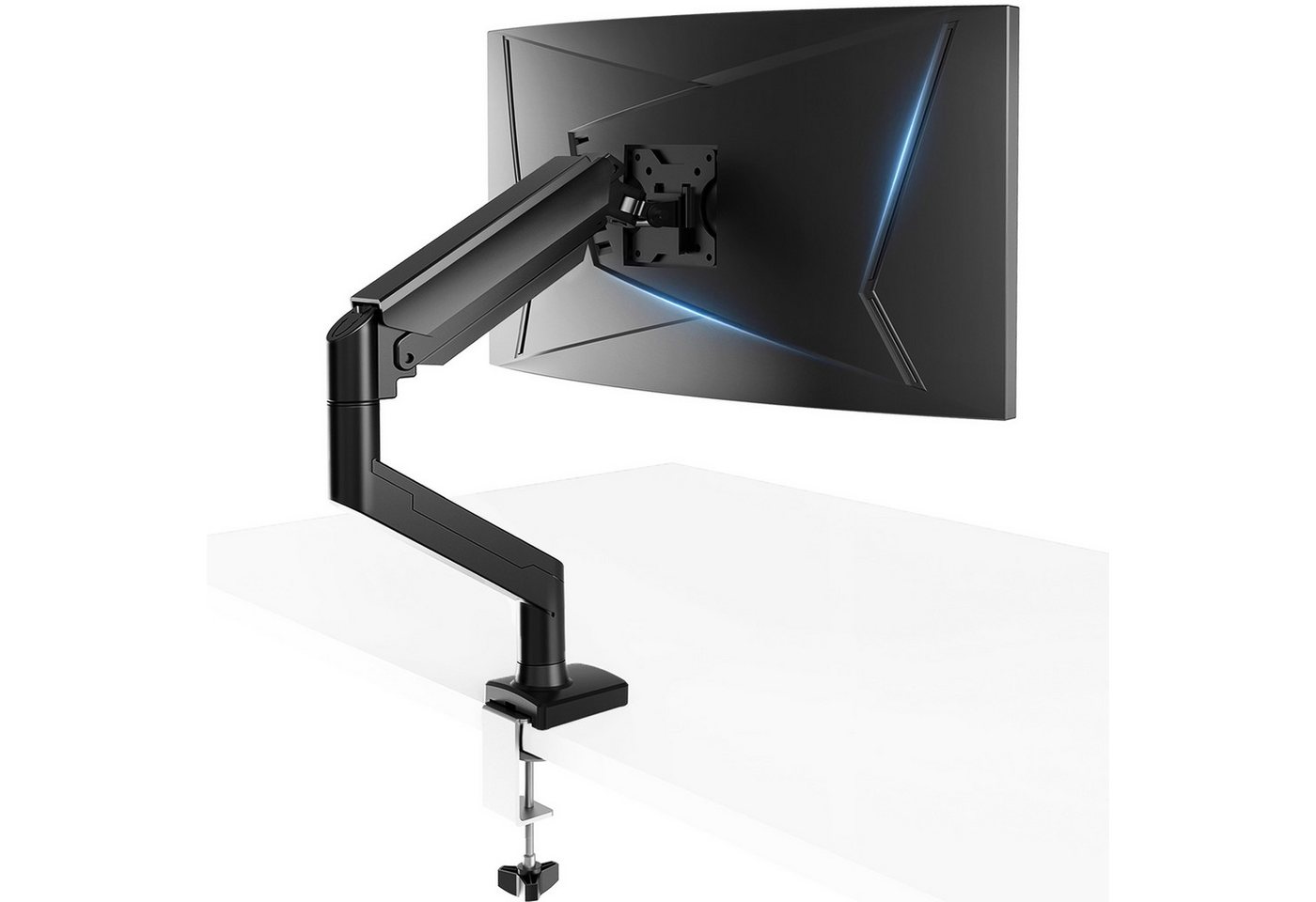 GTPLAYER monitor arm monitorhalter für 13 bis 32 Zoll Bildschirme, Hält 2~10 kg Monitor-Halterung, (Höhenverstellbare mit Neigungen, Schwenken, Dreht, VESA 75 & 100 mm) von GTPLAYER