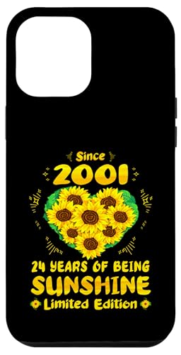 Hülle für iPhone 12 Pro Max 24. Geburtstag: 24 Jahre Sunshine Sunflower Lover, geboren 2001 von GTee Vintage 24th Birthday Version 2025