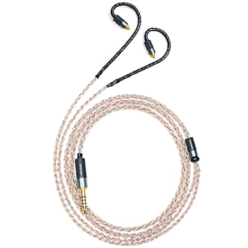 GUCraftsman 5N OFC Kupfer+Graphen-Mischgeflecht für Sennheiser IE200 IE300 IE600 IE900 Kopfhörer-Ersatzkabel (3.5MM) von GUCraftsman