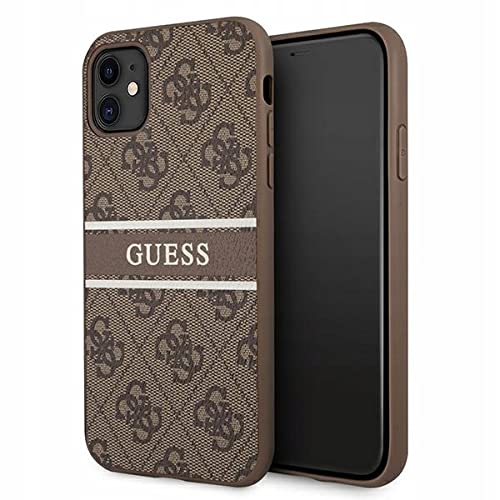 Guess GUHCN614GDBR Hülle für iPhone 11 6,1" braun 4G Stripe von Guess