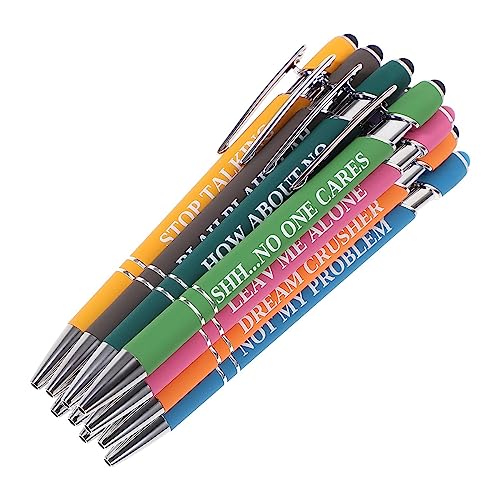 10 Stück inspirierender Slogan Stift Interessanter Schreibstift Gelschreiber Kugelschreiber von GUIJIALY