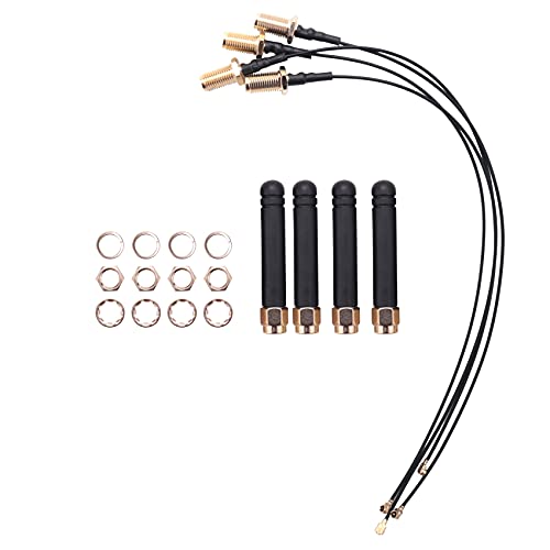 GUIJIALY 4 Stück für Lora-Antenne 868–915 MHz, U.Fl Ipex auf Sma Stecker, Pigtail-Antenne, 3 dB für WLAN, Esp32, Lora-Modul und Internet der Dinge von GUIJIALY