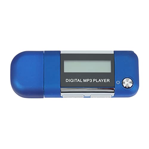 MP3 Player 4GB U Disk Music Player Unterstützt austauschbare AAA Batterie, Aufnahme (Blau) von GUIJIALY