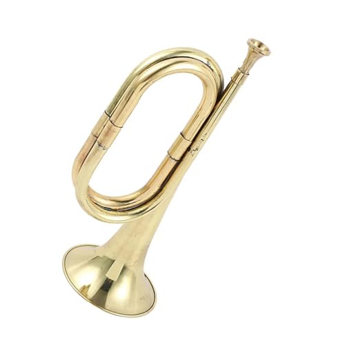 Trompete Tragbares Traditionelles Blasmusikinstrument Trompetenhorn Aus Kupferlegierung Für Anfänger Bequem Zu Halten von GUIXNYUNQ