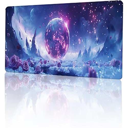 Blau Mauspad, Landschaft Gaming Mauspad XXL 1200x600x3mm Mousepad, rutschfeste Gummibasis Schreibtischunterlage, Vernähte Kanten Mauspad Groß, Wasserdicht Mauspad für PC Home Office Geschenk T-4279 von GUKUGEKO