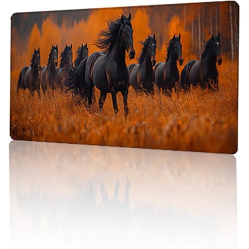 Gelb Mauspad, Tier Gaming Mauspad XXL 100 x 50 cm Mousepad, Rutschfeste Gummibasis Schreibtischunterlage, Vernähte Kanten Mauspad Groß, Wasserdicht Mauspad für PC Home Office Deko Geschenk T-5782 von GUKUGEKO