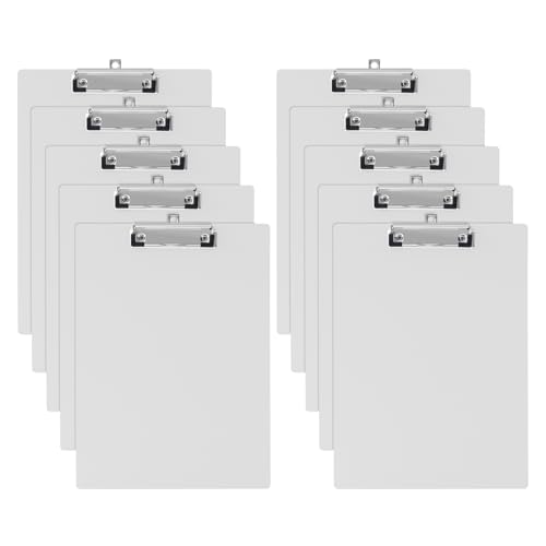 GUOKOFF Klemmbrett A5, 10 Stück Schreibbrett Klemmbrett A5 mit Metalklemme, Schreibbrett Zwischenablage Schreibblock, Kunststoff Klemmbrett Clipboard für Studenten, Büro GUOKOFF Klemmbrett A5, 10 Stück Schreibbrett Klemmbrett A5 mit Metalklemme, Schreibbrett Zwischenablage Schreibblock, Kunststoff Klemmbrett Clipboard für Studenten, Büro von GUOKOFF