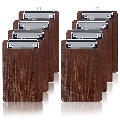 GUOKOFF Klemmbrett A6, 8 Stück Mini Klemmbrett Holz, Schreibbrett Klemmbretter, Hartplatten Klemmbrett A6 mit Metalklemme, Clipboard DIN A6 GUOKOFF Klemmbrett A6, 8 Stück Mini Klemmbrett Holz, Schreibbrett Klemmbretter, Hartplatten Klemmbrett A6 mit Metalklemme, Clipboard DIN A6 von GUOKOFF