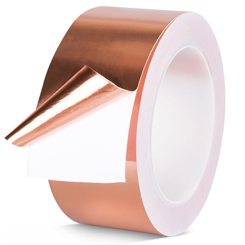 GUOSIYAO Kupferband Gegen Schnecken 50mm x 25m Kupferband Selbstklebend Abschirmband Kapton Tape Leitende Kupferfolienband Schneckenabwehr Für EMI Schneckenzaun Schneckenschutz Hochbeet Pflanzen GUOSIYAO Kupferband Gegen Schnecken 50mm x 25m Kupferband Selbstklebend Abschirmband Kapton Tape Leitende Kupferfolienband Schneckenabwehr Für EMI Schneckenzaun Schneckenschutz Hochbeet Pflanzen von GUOSIYAO
