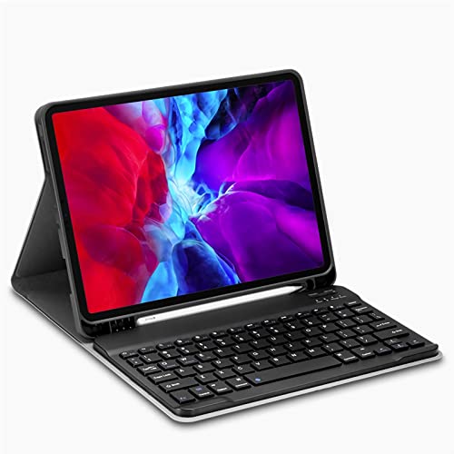 GUPENAA Tastaturhülle für iPad Pro 12,9 Zoll 2017/2015 (altes Modell, 2. & 1. Generation), magnetisch abnehmbare kabellose Bluetooth-Tastatur mit Stifthalter, weiche TPU-Schutzhülle, Schwarz von GUPENAA