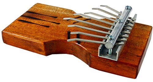 GURU SHOP Musikinstrument aus Holz, Musik Percussion Rhythmus Klang Instrument, Handgearbeitet,Tisch Klangspiel aus Holz - Kalimba 1, Braun, 5x17x9 cm, Musikinstrumente von GURU SHOP