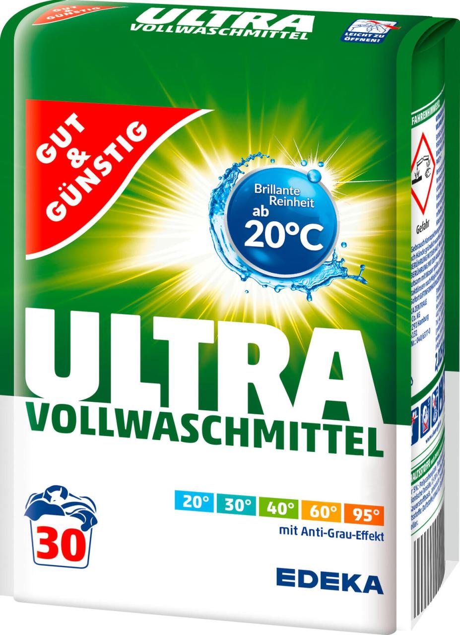 GUT&GÜNSTIG Waschmittel ULTRA 2,025 kg von GUT&GÜNSTIG