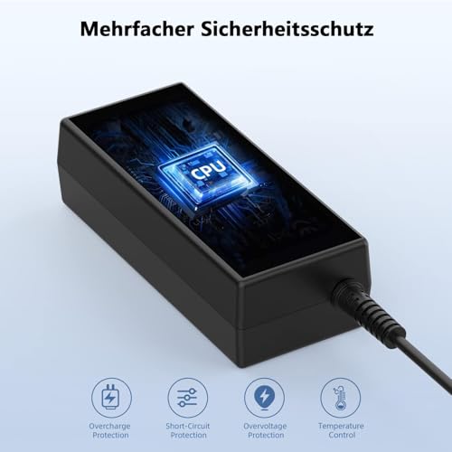 Guy-Tech AC/DC Adapter Kompatibel für Denon MC6000MK2 Professioneller Digital DJ Mixer Controller MC6000 MK2 PROAUDIOSTAR Stromversorgungskabel von GUY-TECH