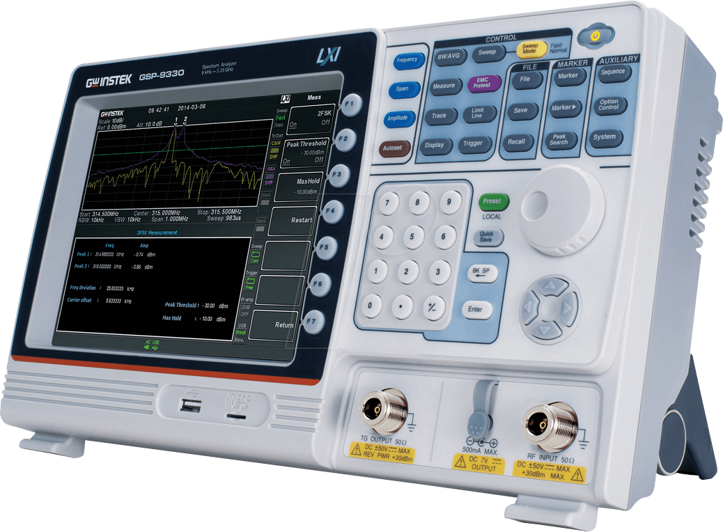 GSP-9330TG - Spektrumanalysator GSP-9330TG, 3250 MHz, USB, RS-232, TG von GW-INSTEK