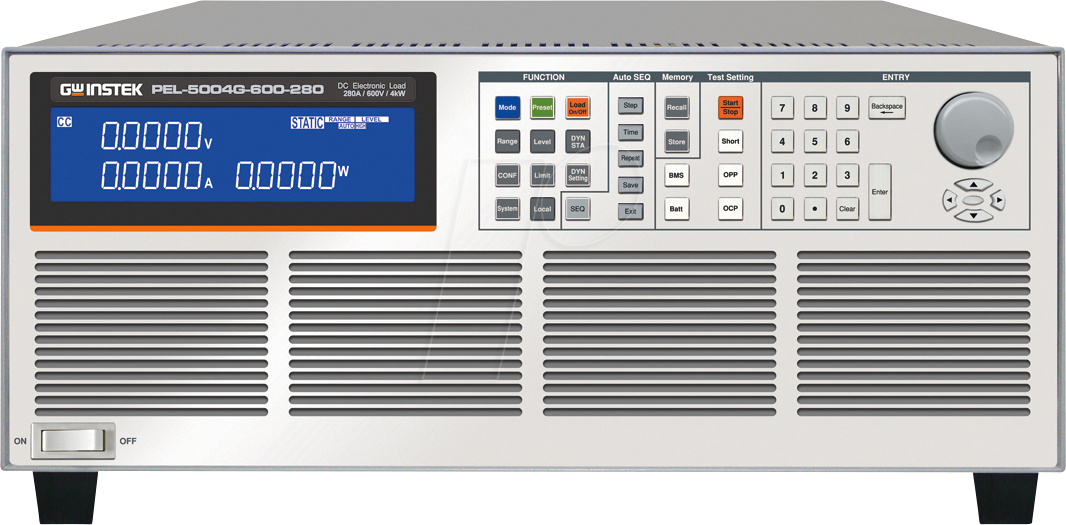 PEL-5004G-60-280 - Elektronische Last 4000 W, 280 A, 600 V, GPIB, RS232, USB, LAN von GW-INSTEK