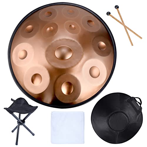 Handpan Für Profis 55.9 Cm Stahl Hand Pan Drum In 432 Hz - Professionelles Handpan-Instrumenten-Set Mit Tasche & Stativ Für Audioproduktion von GXQFF