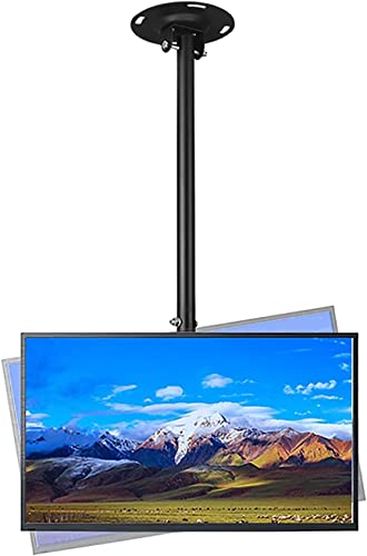 Deckenhalterung für Fernseher für 42-70-Zoll-LCD-Fernseher mit neigbarem Schwenkständer, max. VESA 600 x 400 mm, Verstellbarer TV-Ständer für den Einsatz zu Hause oder im Büro von GXXINGIN