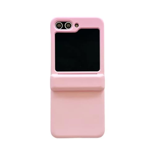 Für Samsung Galaxy Z Flip 3 4 5 Hülle Z Flip5 ZFlip5 Farbverlauf Candy Color Matte Einlegekartenhalter Rückseite, PinkQianPink, Für Z Flip 4 von GXZJFC