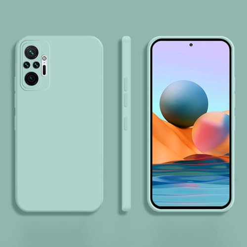 GXZJFC für Xiaomi für Redmi Note 10 Pro 10S Note10 ST 4G 5G Weiche Rückseite aus flüssigem Silikon, Hellgrün, für Redmi Note 10 Pro von GXZJFC