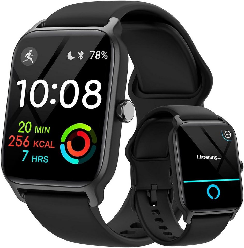 GYDOM Herren's & Damen's Telefonfunktion Fitness Tracker Smartwatch (1,8 Zoll, Android/iOS), Mit Alexa Integriert 100 Sportmodi, Pulsmesser SpO2 Schlafmonitor von GYDOM