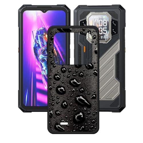 GYDQQKJ Anti-Fall Schutzhülle für Cubot King Kong X Hülle, Weiche Handytasche Schwarz TPU Handyhülle Silikon Tasche Schale Case Cover für Cubot King Kong X (6.58") - LH47 von GYDQQKJ