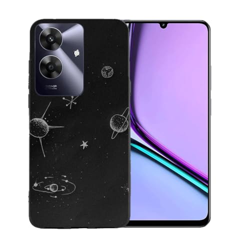 GYDQQKJ Anti-Fall Schutzhülle für Realme Note 60 4G Hülle, Weiche Handytasche Schwarz TPU Handyhülle Silikon Tasche Schale rutschfest Case Cover für Realme Note 60 4G (6.74") - BST14 von GYDQQKJ