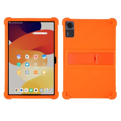 GYDQQKJ Anti-Fall Schutzhülle für Yestel Tablet T13 (10.0") Hülle, Weiche Handytasche Orange TPU Handyhülle Silikon Tasche Schale rutschfest Case Cover für - Orange von GYDQQKJ