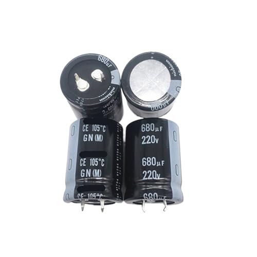 GYEWRIVMO （1pcs） 220V680UF 25X35 electrolytic Capacitor 680UF 220V 25 * 35 GN 105 Degrees von GYEWRIVMO