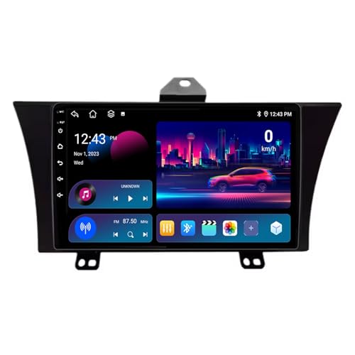 Doppel Din 9 Zoll Android 14 Autoradio für Honda Elysion 2012-2015 mit Wireless Carplay AHD Rückfahrkamera Bluetooth Lenkradsteuerung GPS Navigation (T200 [4+32G]) von GYFGRTQ