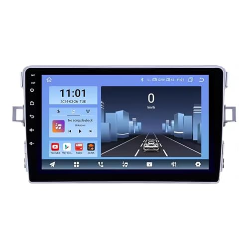 Doppel Din 9 Zoll Android 14 Autoradio für Toyota Verso R20 2009-2018 mit Wireless Carplay AHD Rückfahrkamera Bluetooth Lenkradsteuerung GPS Navigation (T200 [4+32G]) von GYFGRTQ