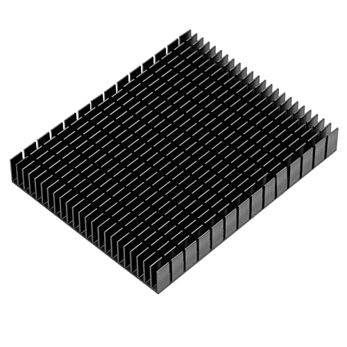 Kühlkörper 150 X 120 X 20 Mm Aluminiumkühlung Kühlkühlungsmodul Kühler Flossenkühler für CPU -Verstärker -PCB (Schwarz) von GYZOUKA