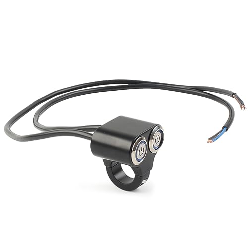 GZYF Licht 7/8 "Wasserdicht Motorrad Lenker Push Button Schalter 12V Scheinwerfer Nebel Licht, 2 blaue lichte GZYF Licht 7/8 "Wasserdicht Motorrad Lenker Push Button Schalter 12V Scheinwerfer Nebel Licht, 2 blaue lichte von GZYF