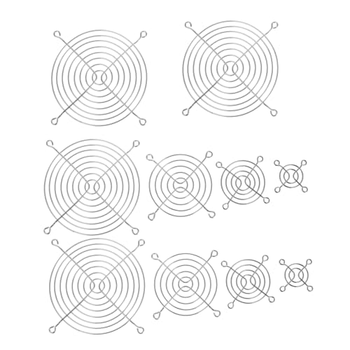 Gadpiparty 10 Stück Computer-lüftergitter Mit Schrauben, Staubdichte Lüfter-netzabdeckungen Für Pc-kühlung, Hoher Luftstrom, Lüfterschutz Für Gaming Und Übertakten, 4/6/8/12 cm von Gadpiparty