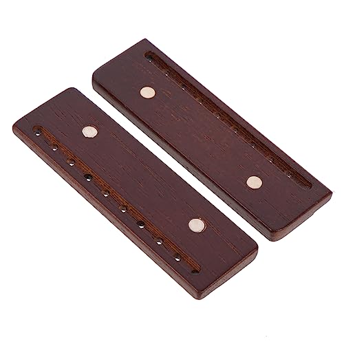 Gadpiparty 2St Magnetische Holzklammern Knopf Elektroschrauber Schläger Hebelwerkzeug Brecheisen starkmagnet Starke Magnete Handtasche Taschenverzierung dekorative Taschenschnalle Dark Brown von Gadpiparty