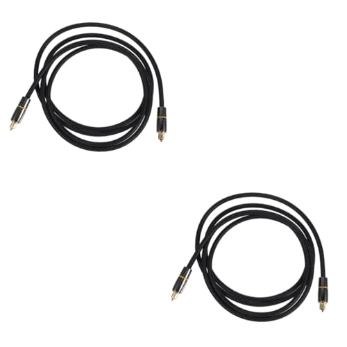 Gadpiparty 2st Optisches Audiokabel Lichtwellenleiter Glasfaser Kabel Audiokabel Usb Lwl-anschlüsse Optische Lichter Spdif-kabel Optik Lautsprecherkabel Digital Kabel Kabel Nylon Black von Gadpiparty